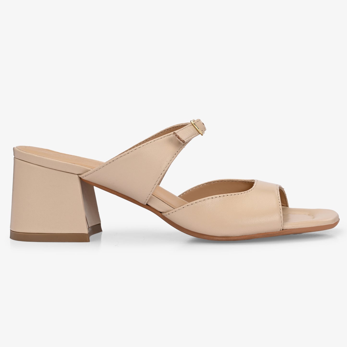Roxy Leather Block Heels