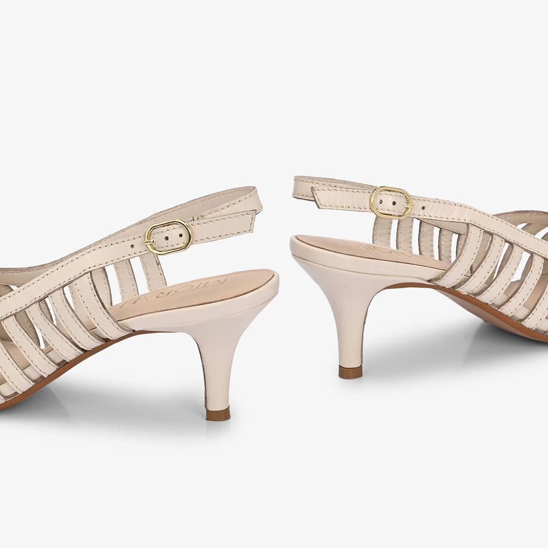 Lexa leather Strappy Heels