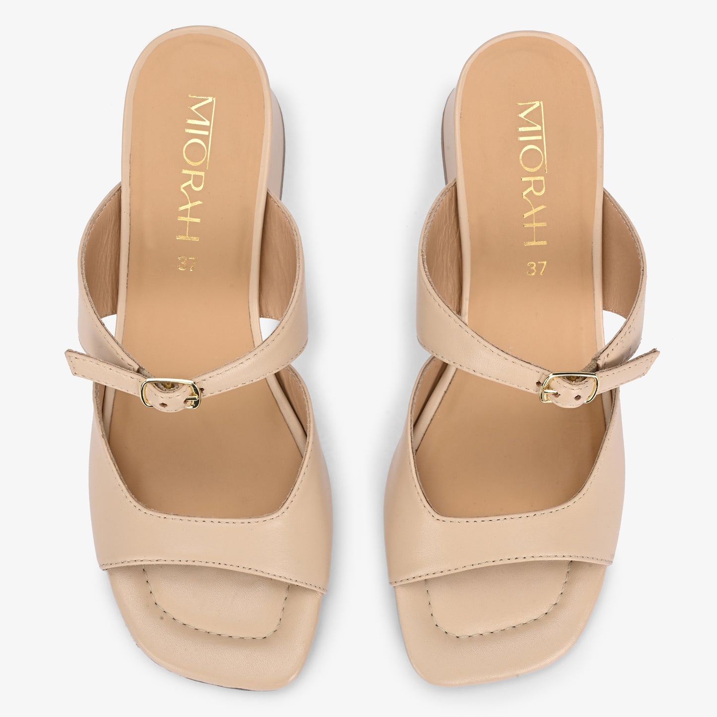 Roxy Leather Block Heels
