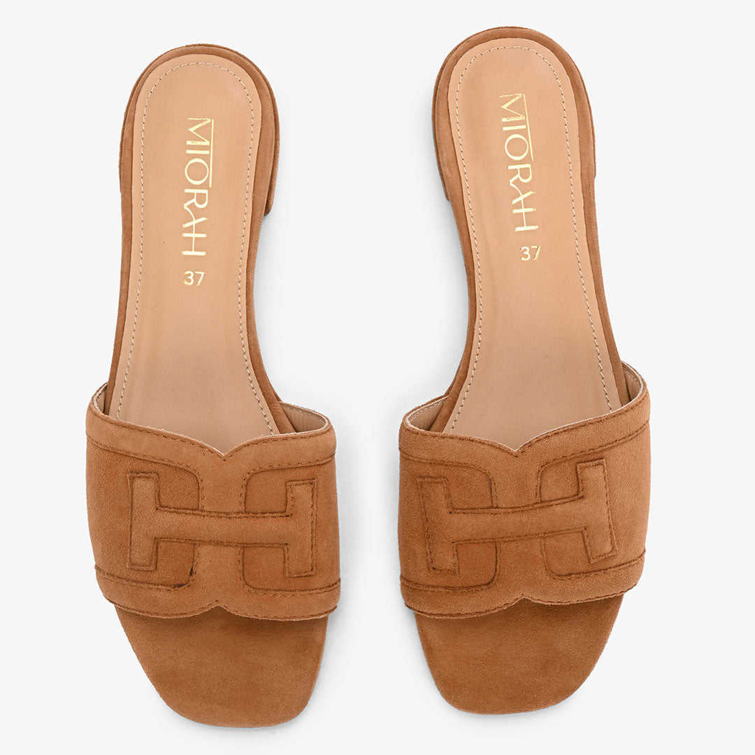 Kiara Suede Leather Comfort Flats