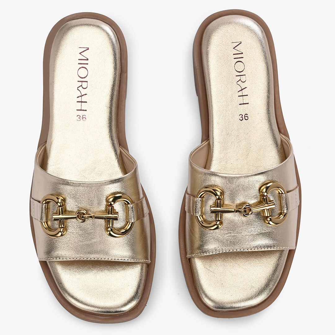 Flutter Leather Comfort Flats