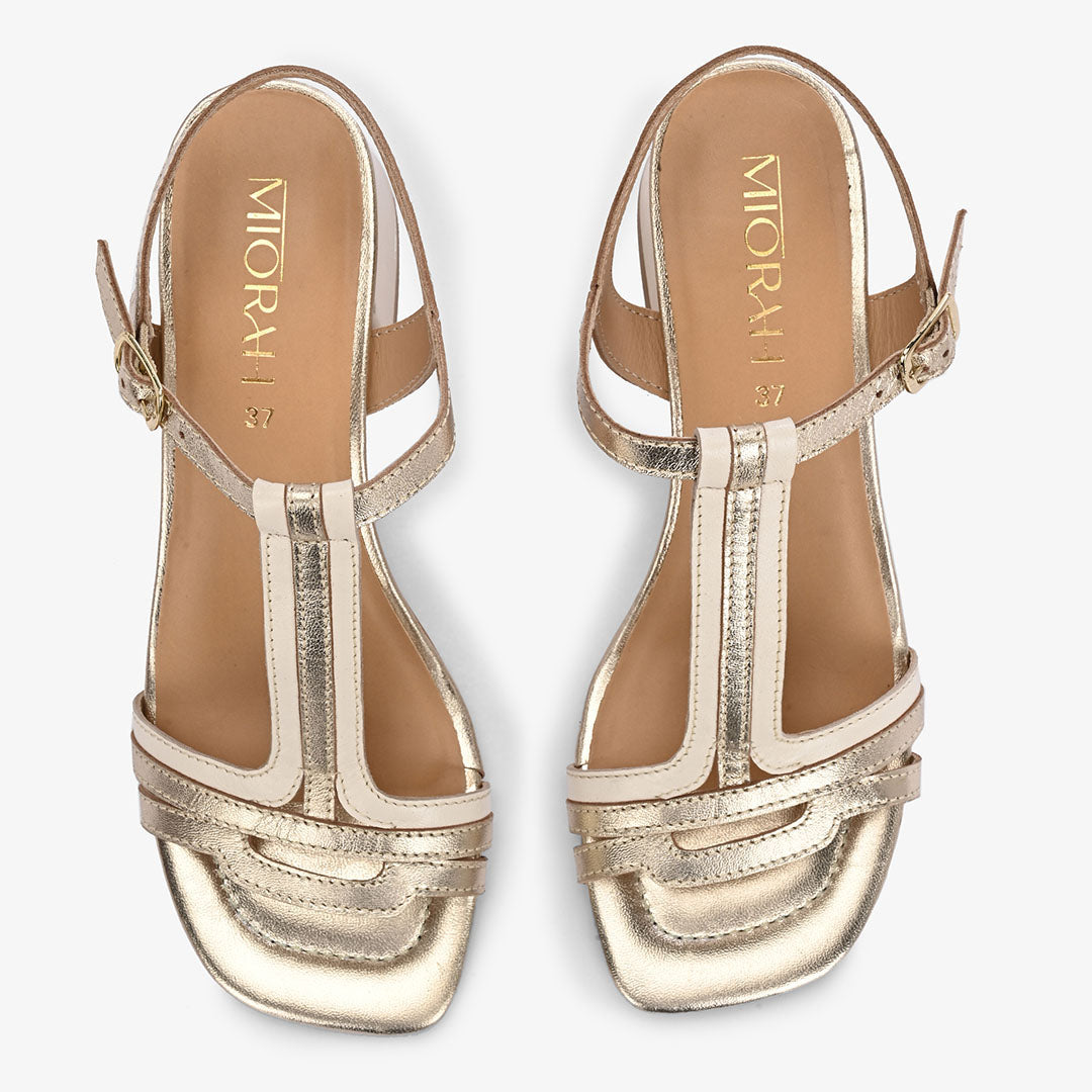 Crysta Leather Party Heels
