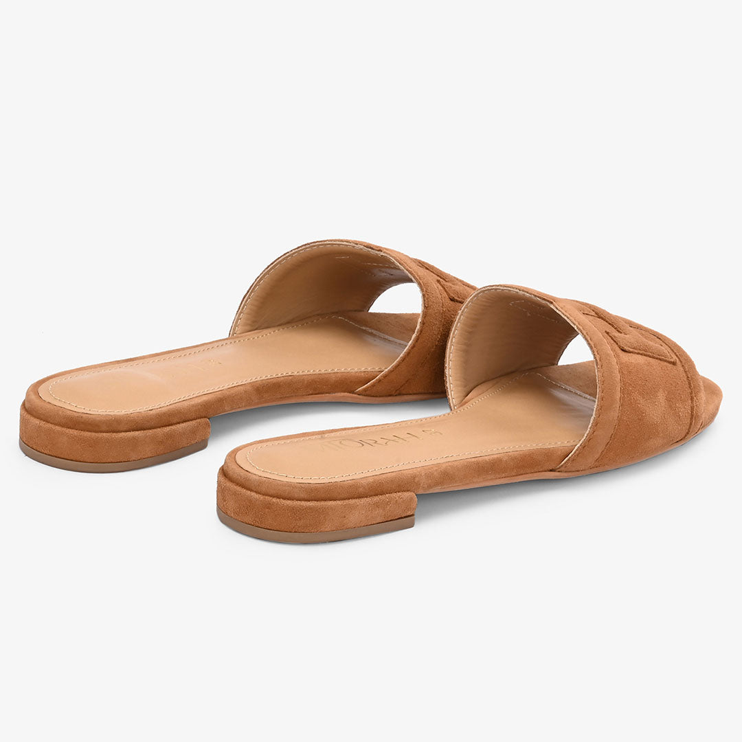Kiara Suede Leather Comfort Flats