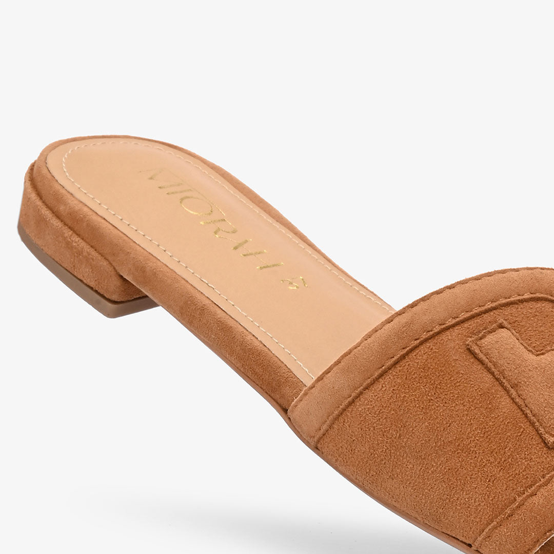 Kiara Suede Leather Comfort Flats