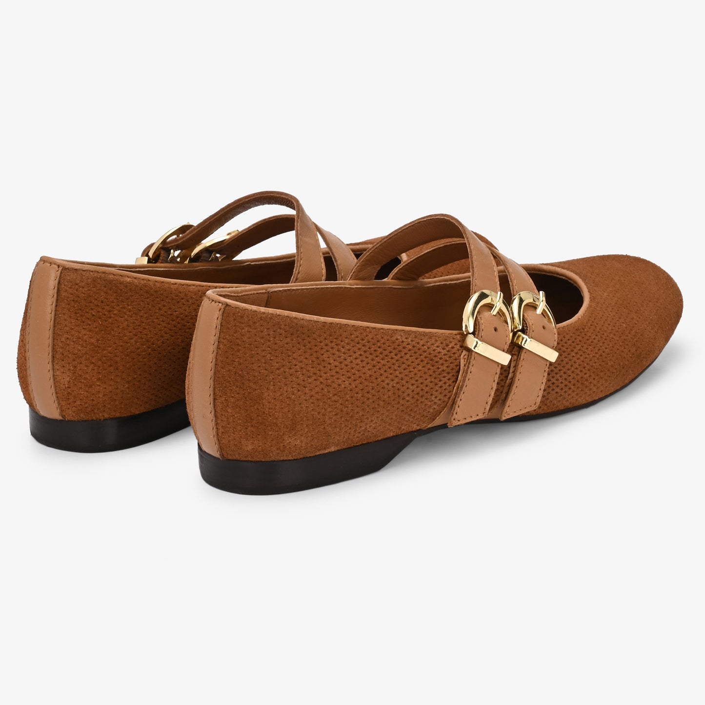 Callie Leather Strapy Ballerina