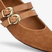 Callie Leather Strapy Ballerina