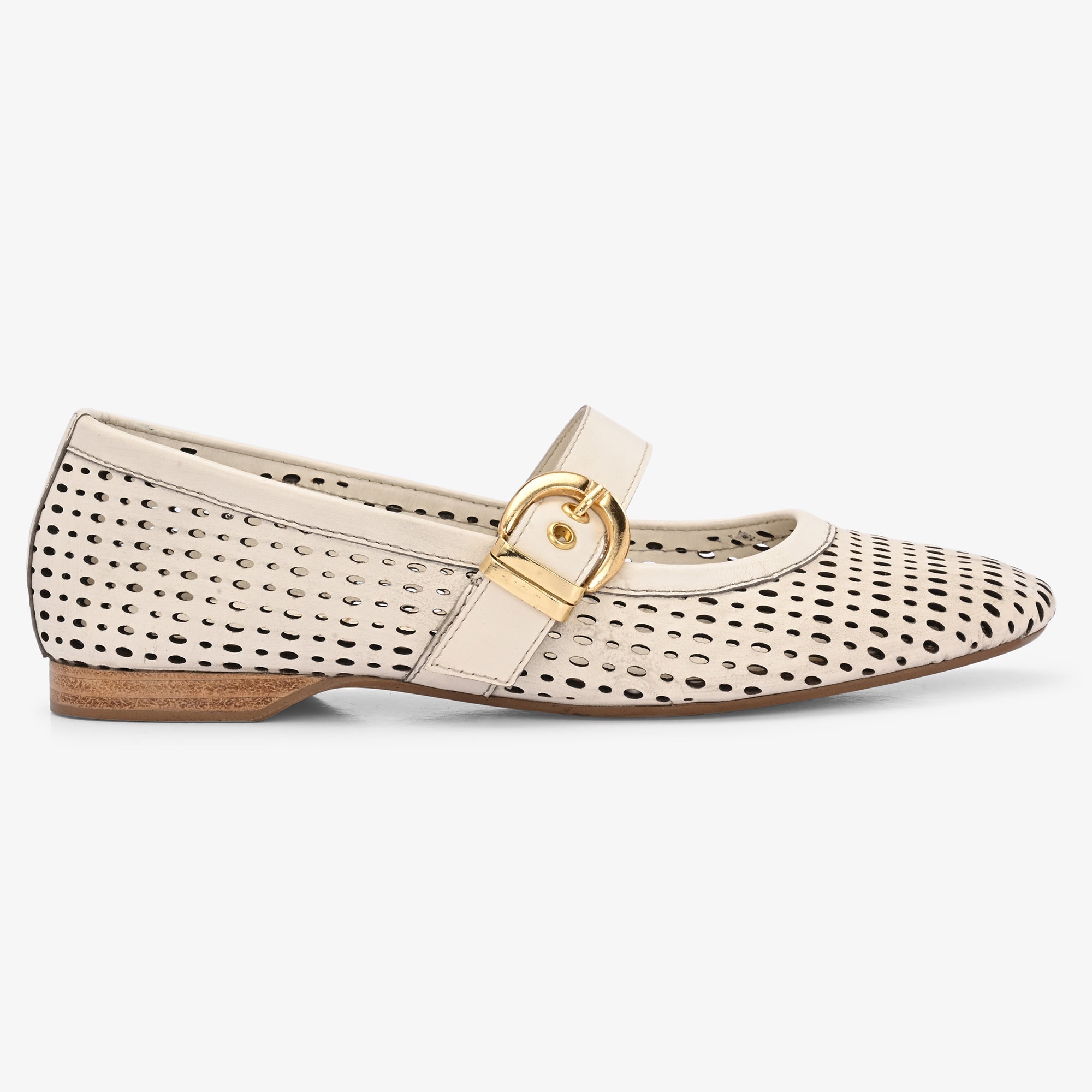 Juno Leather Strapy Ballerina
