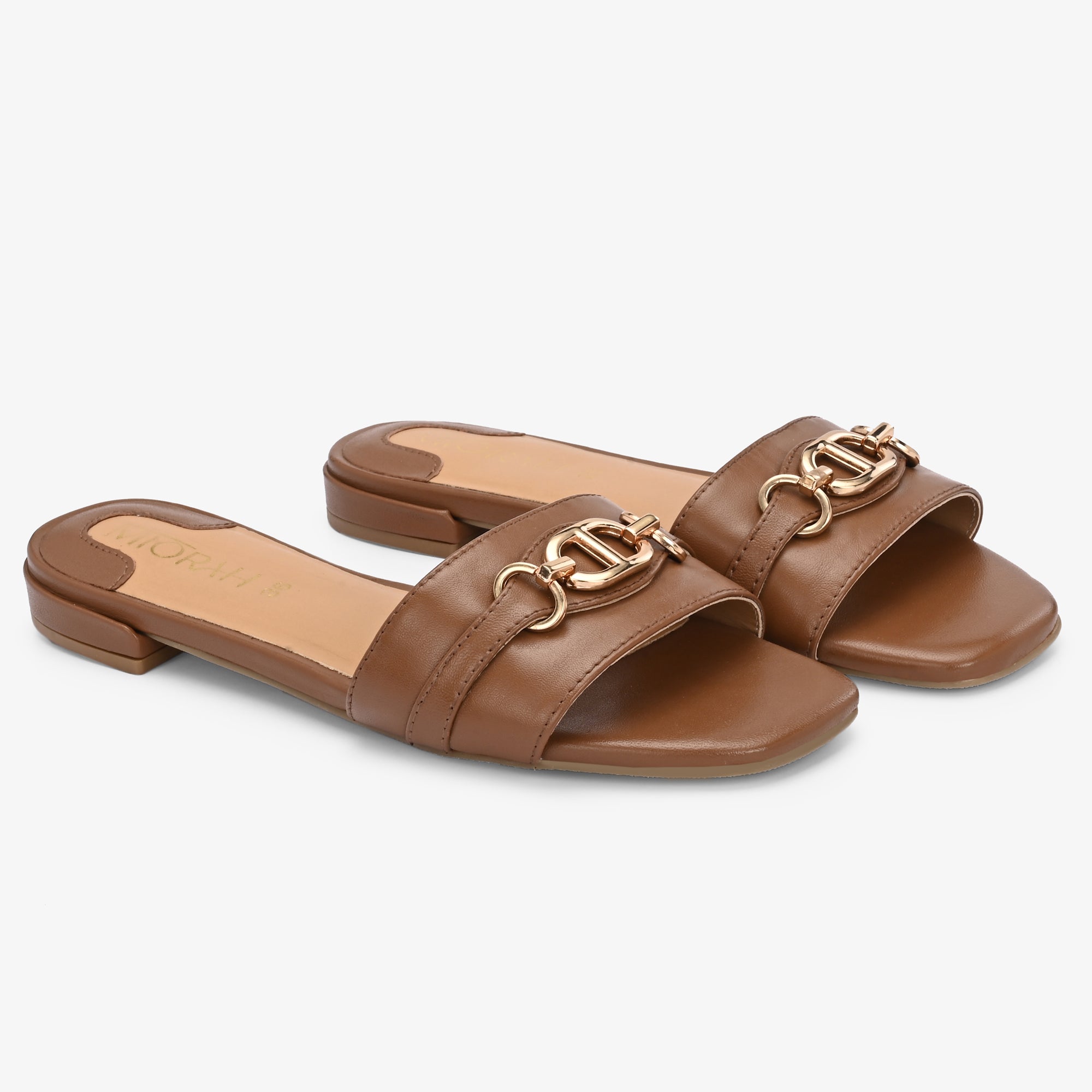 Riva Embellished Leather Comfort Flats