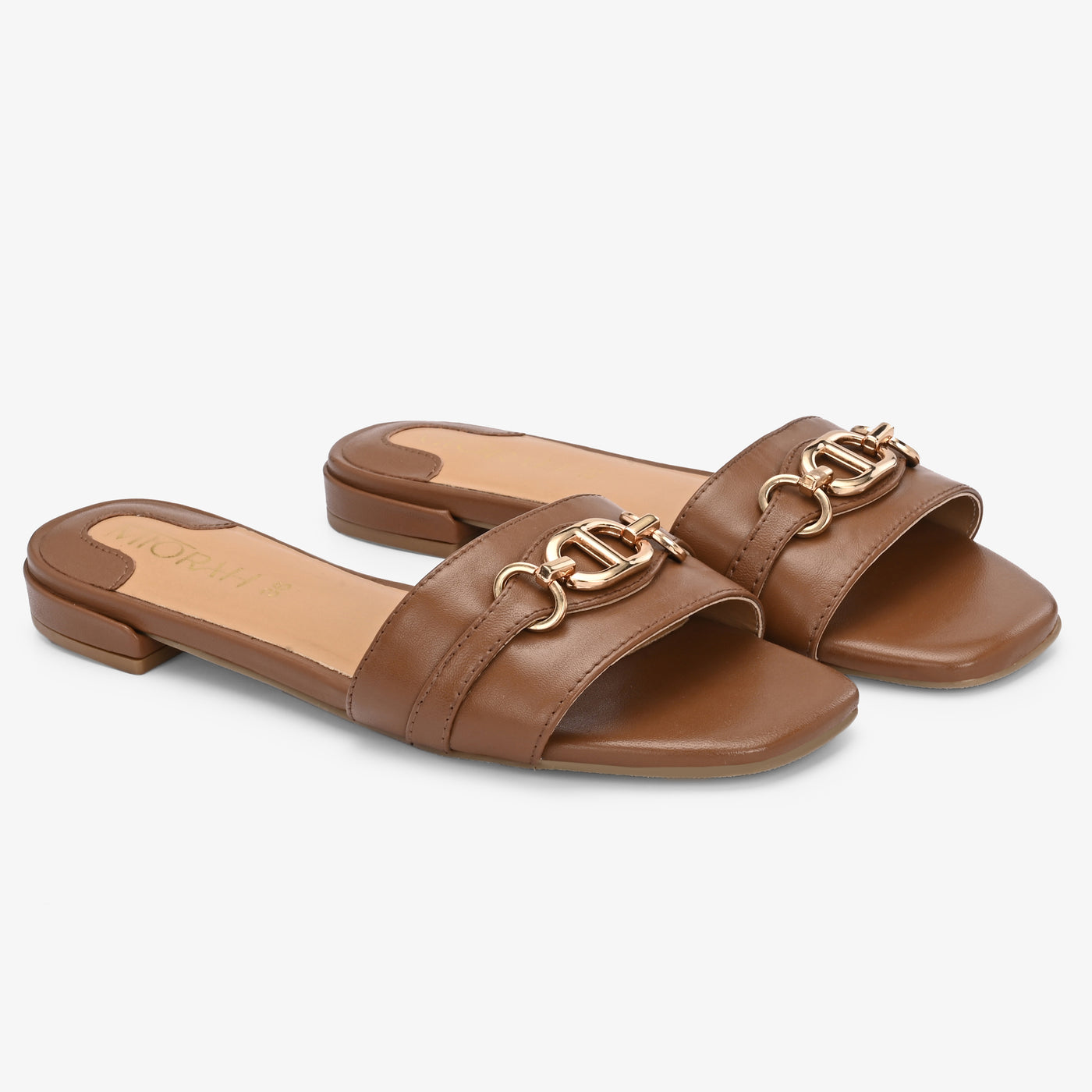 Riva Embellished Leather Comfort Flats