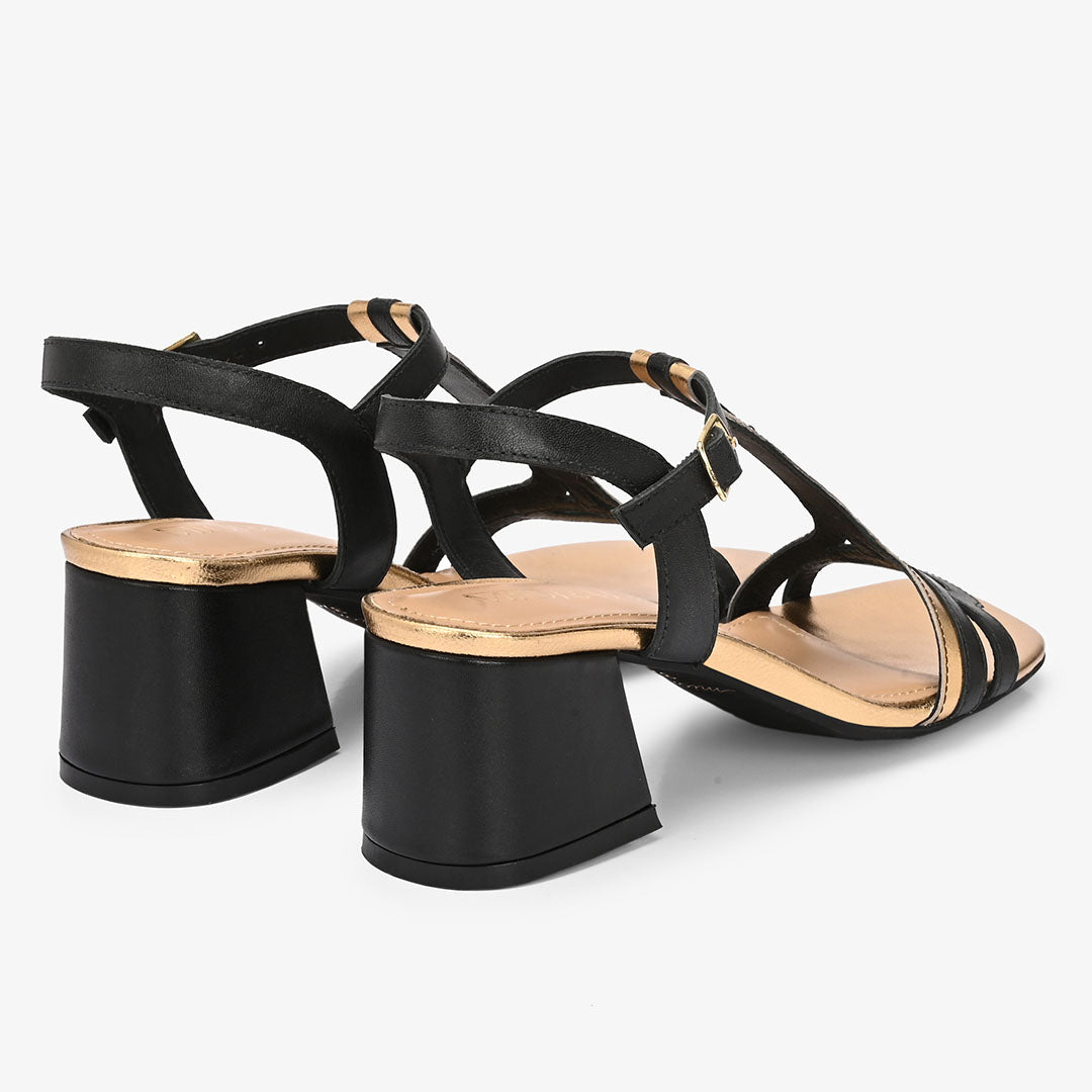 Crysta Leather Party Heels