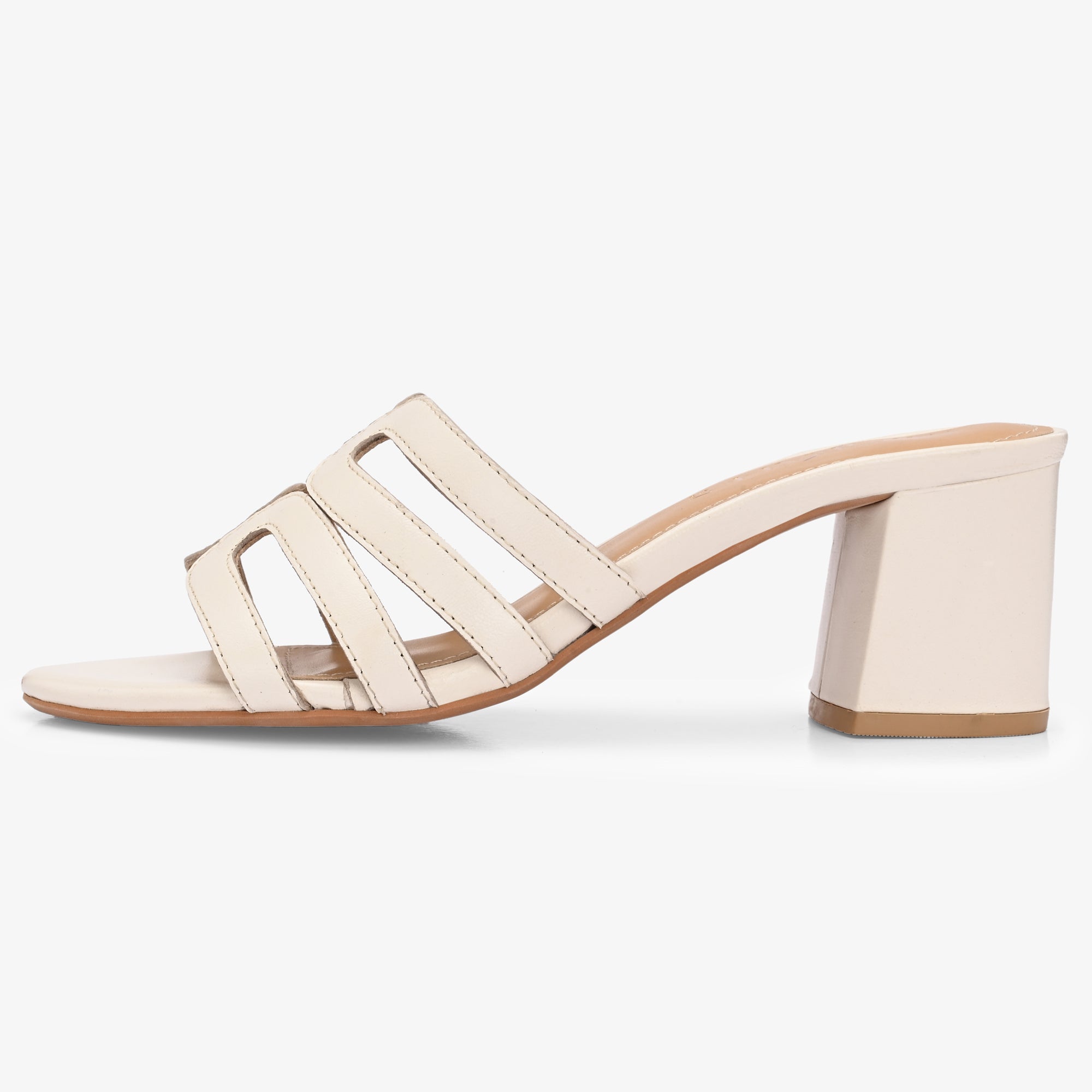 Nyssa Leather Block Heels