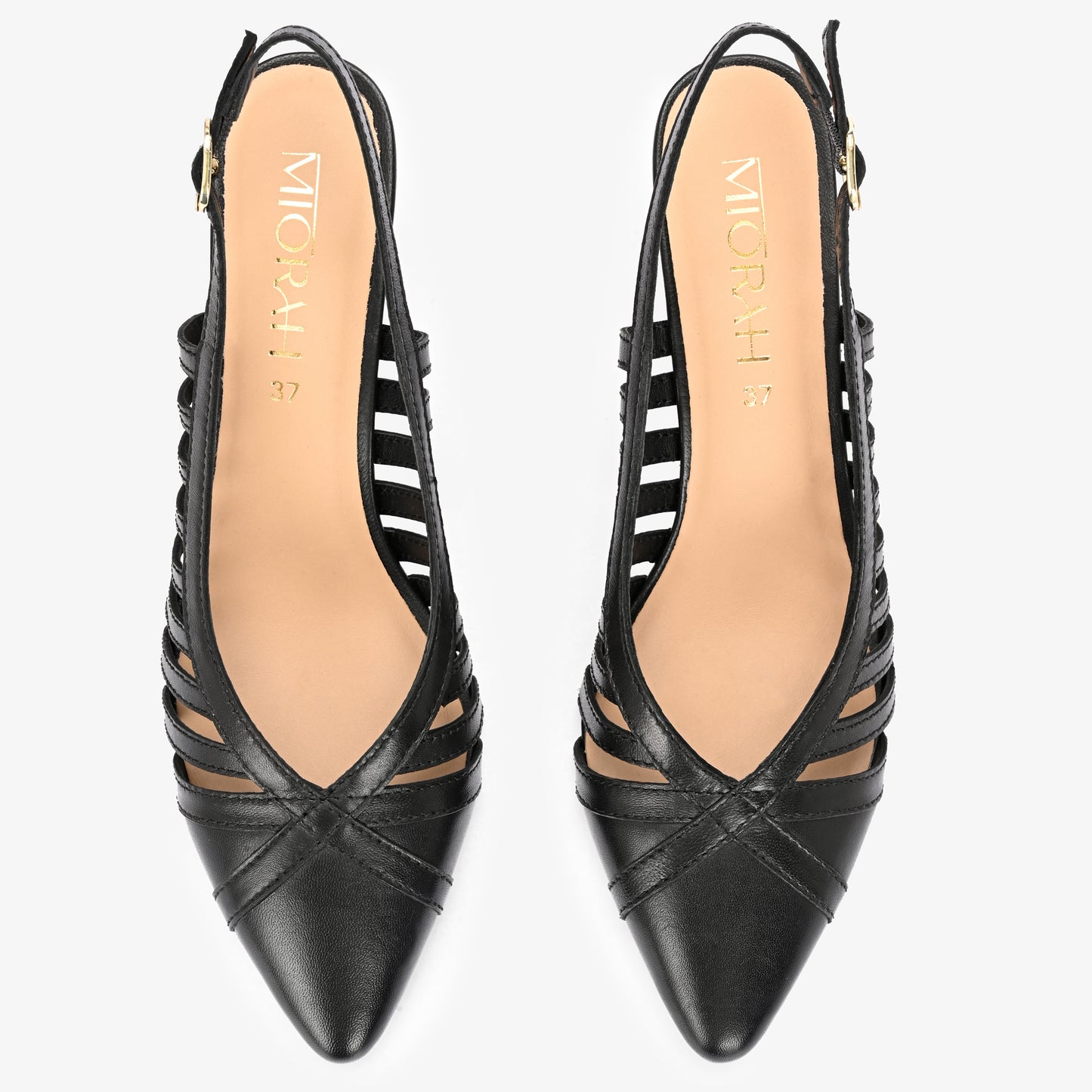 Lexa leather Strappy Heels