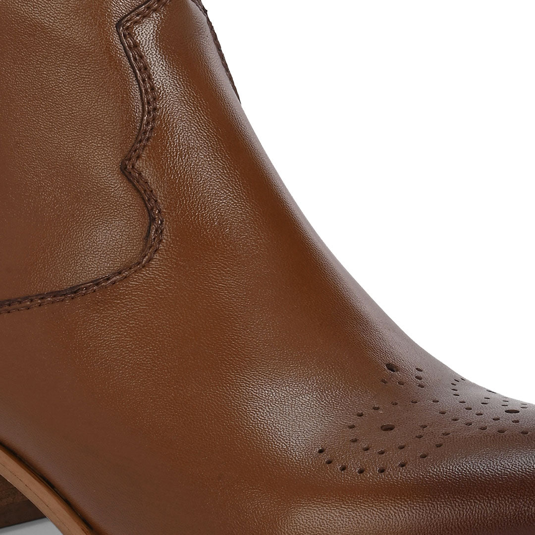 Ranger Leather Ankle Western Boots