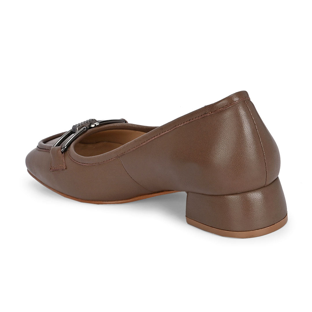 Mystic Leather Mid Block Heels