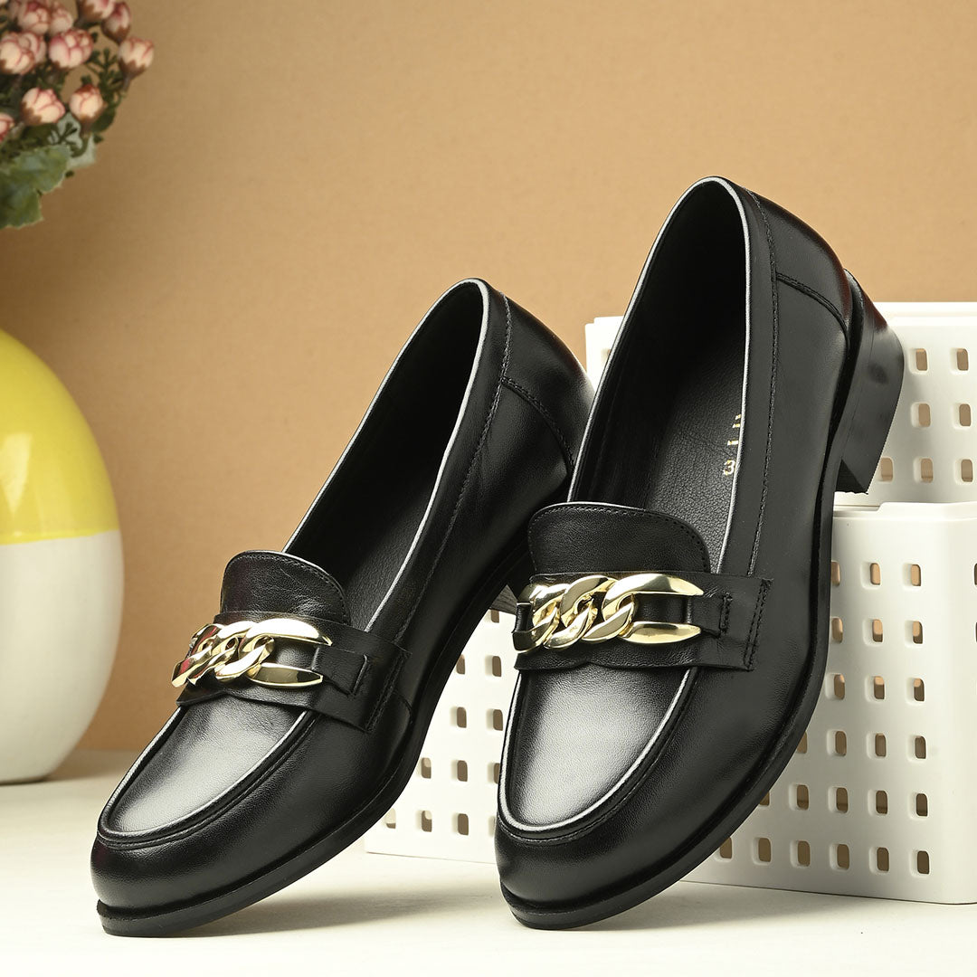 Nora Leather Formal Loafers