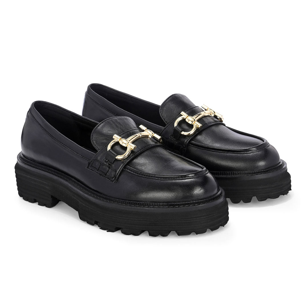 Pioneer Leather Platform Loafers