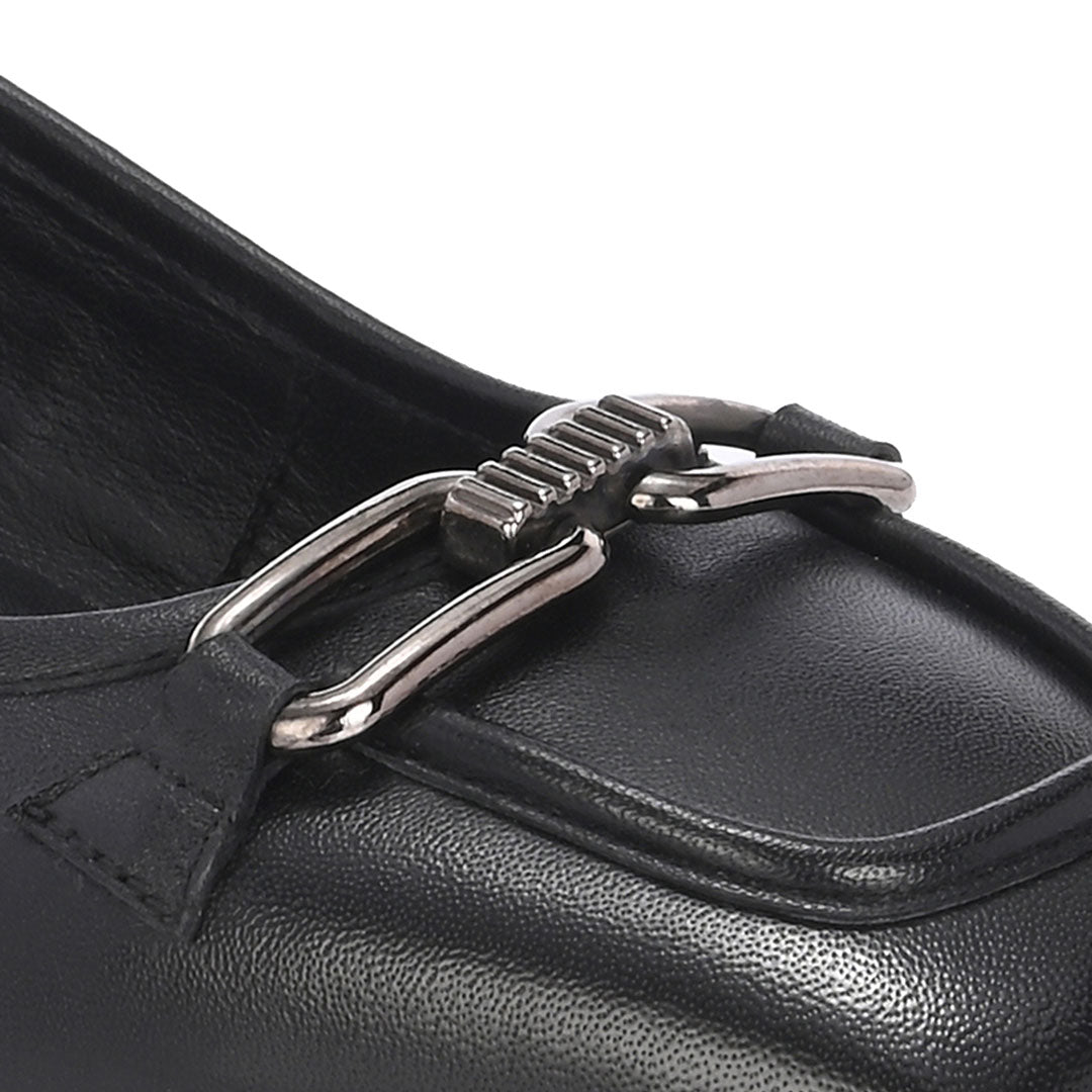 Mystic Leather Mid Block Heels