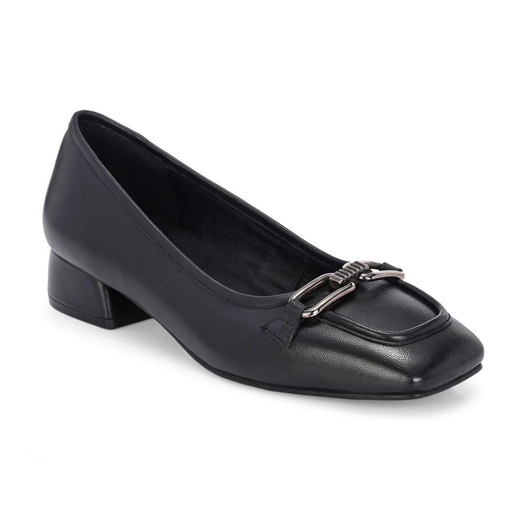 Mystic Leather Mid Block Heels