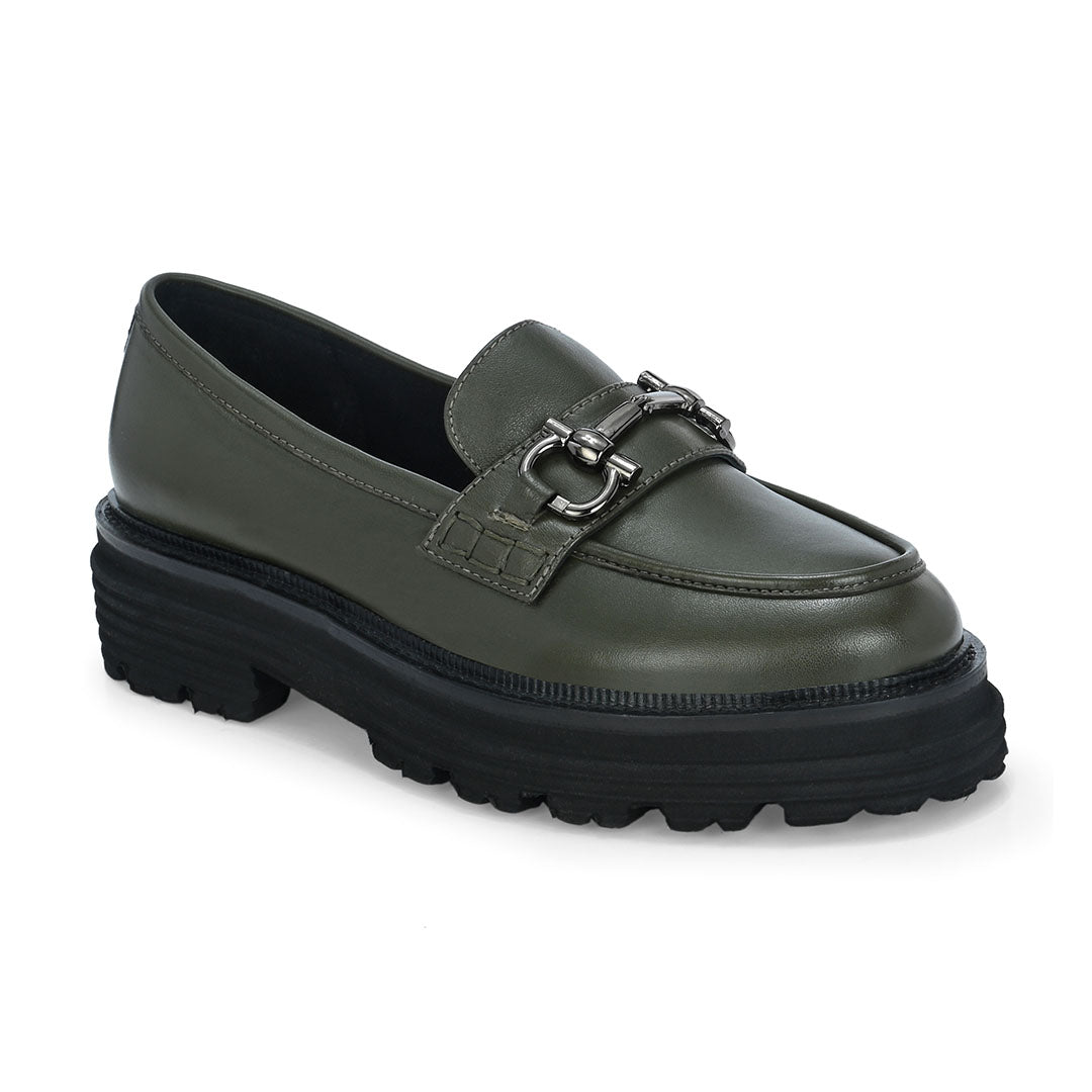 Pioneer Leather Platform Loafers