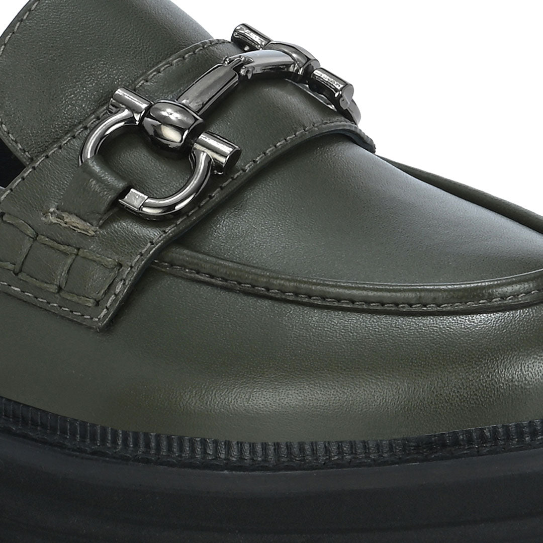 Pioneer Leather Platform Loafers