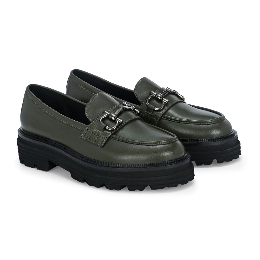 Pioneer Leather Platform Loafers