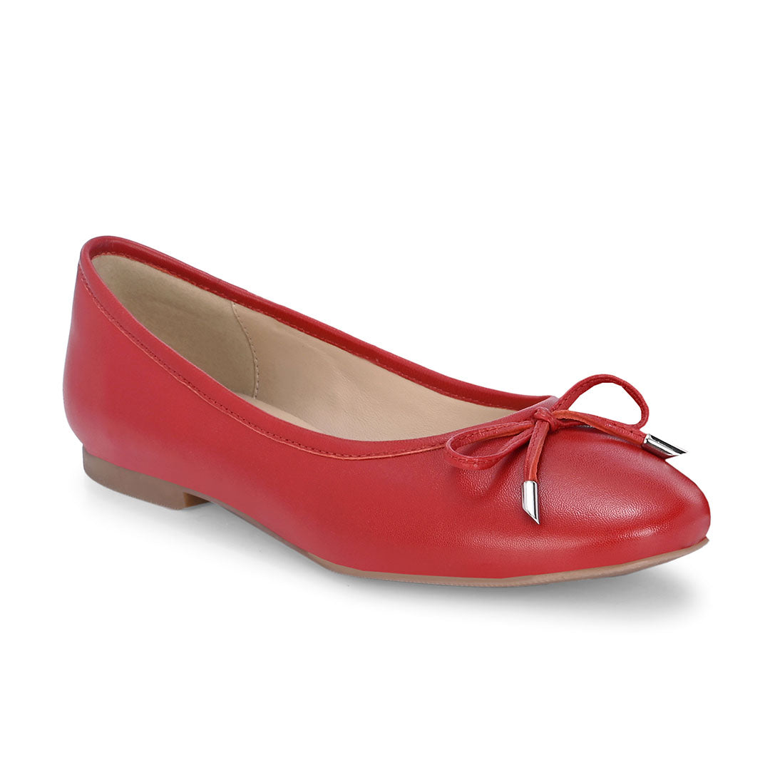 Classic Leather Bow ballerinas