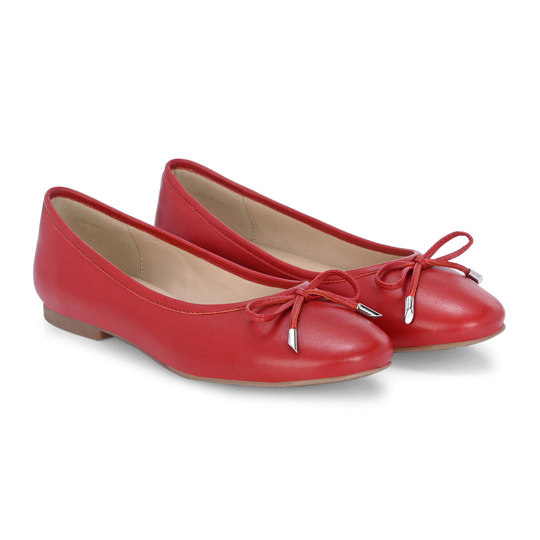 Classic Leather Bow ballerinas