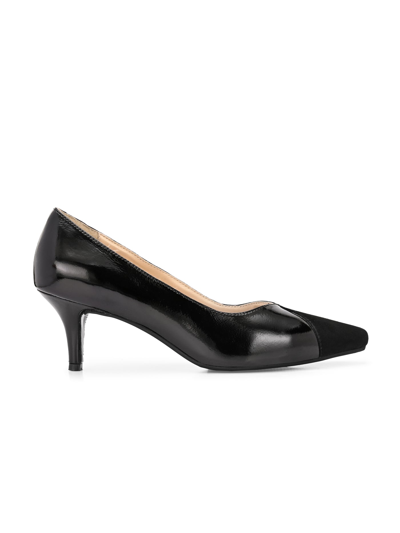 Kylie Black Leather Pumps