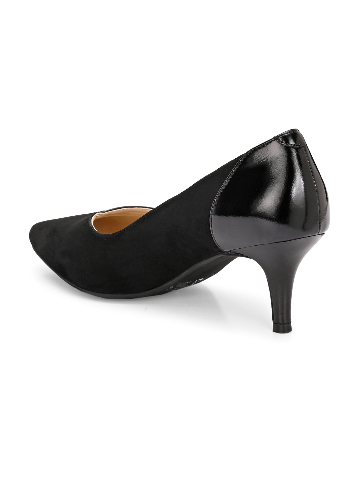 Kylie Black Leather Pumps
