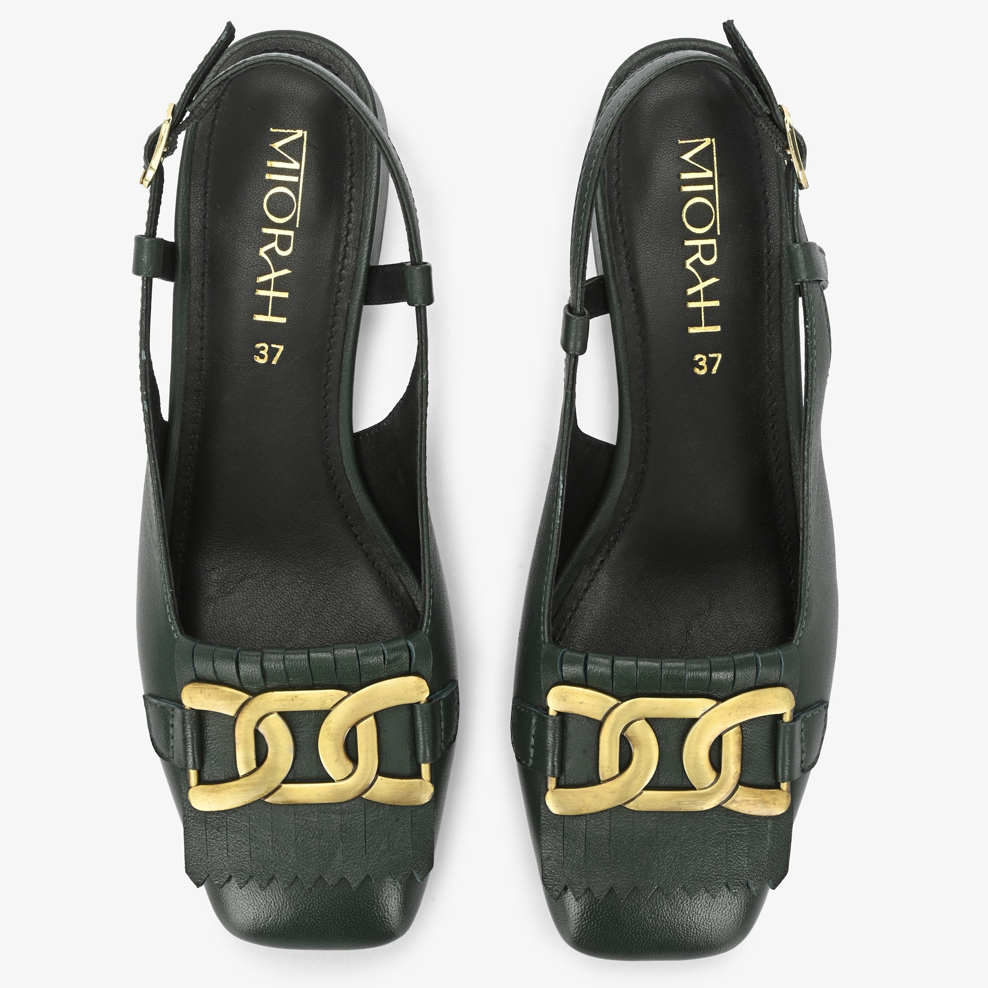 Astra Leather Block Heels