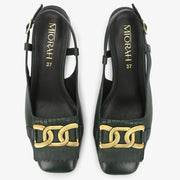 Astra Leather Block Heels