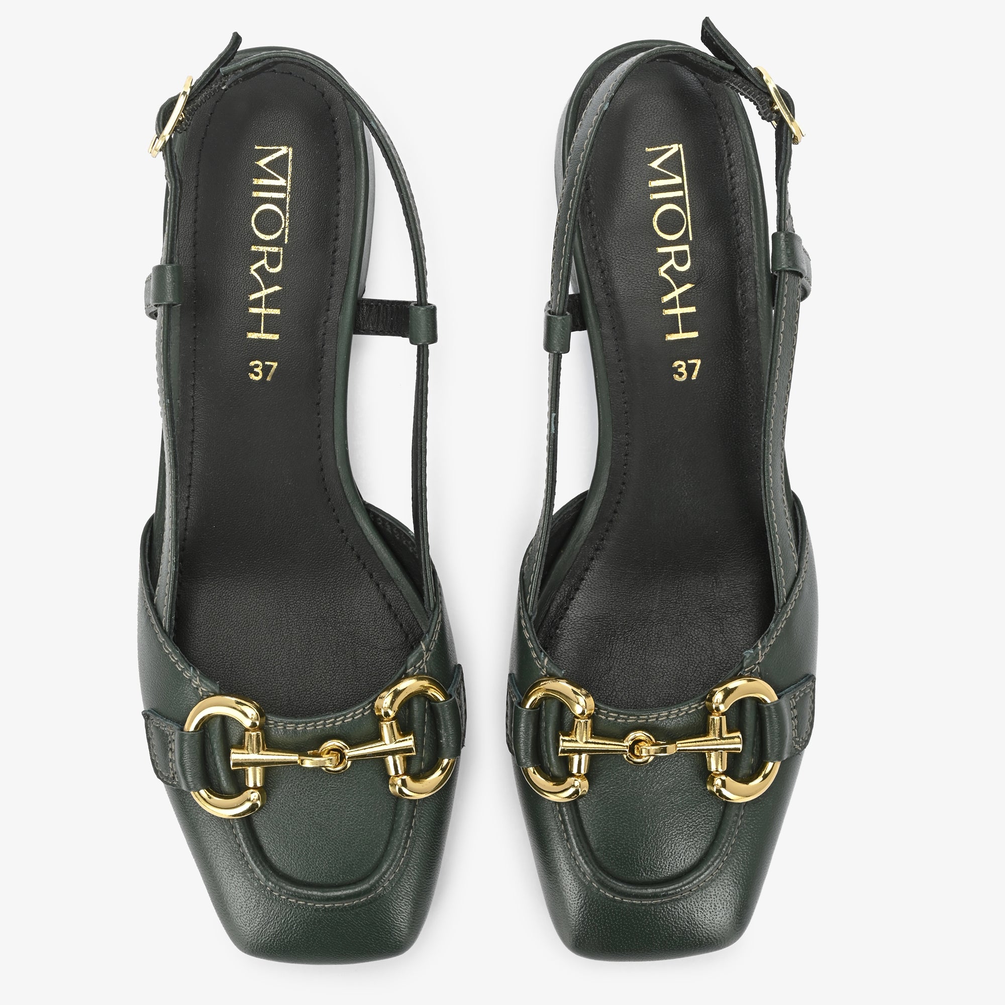 Majestic Leather Block Heels