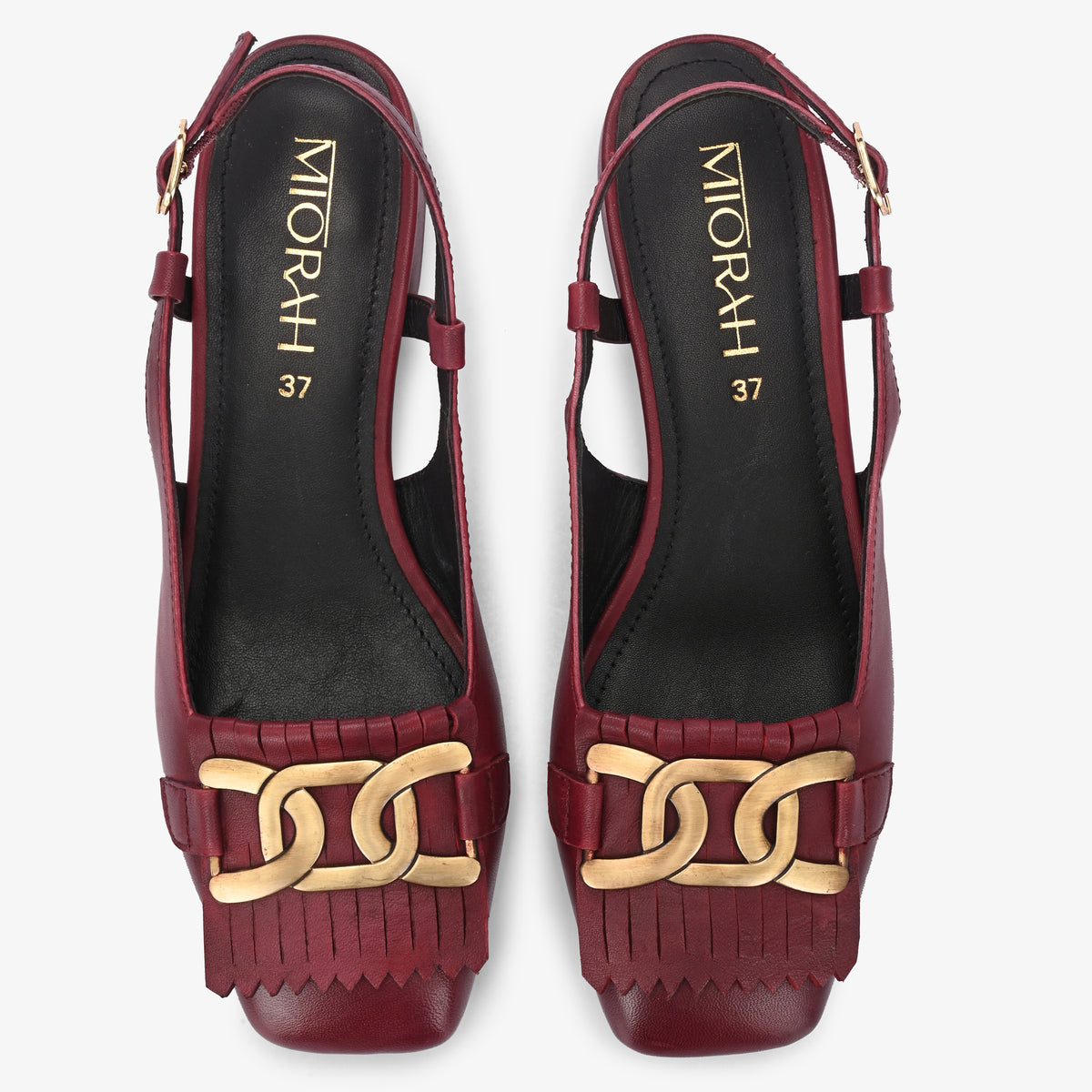 Astra Leather Block Heels