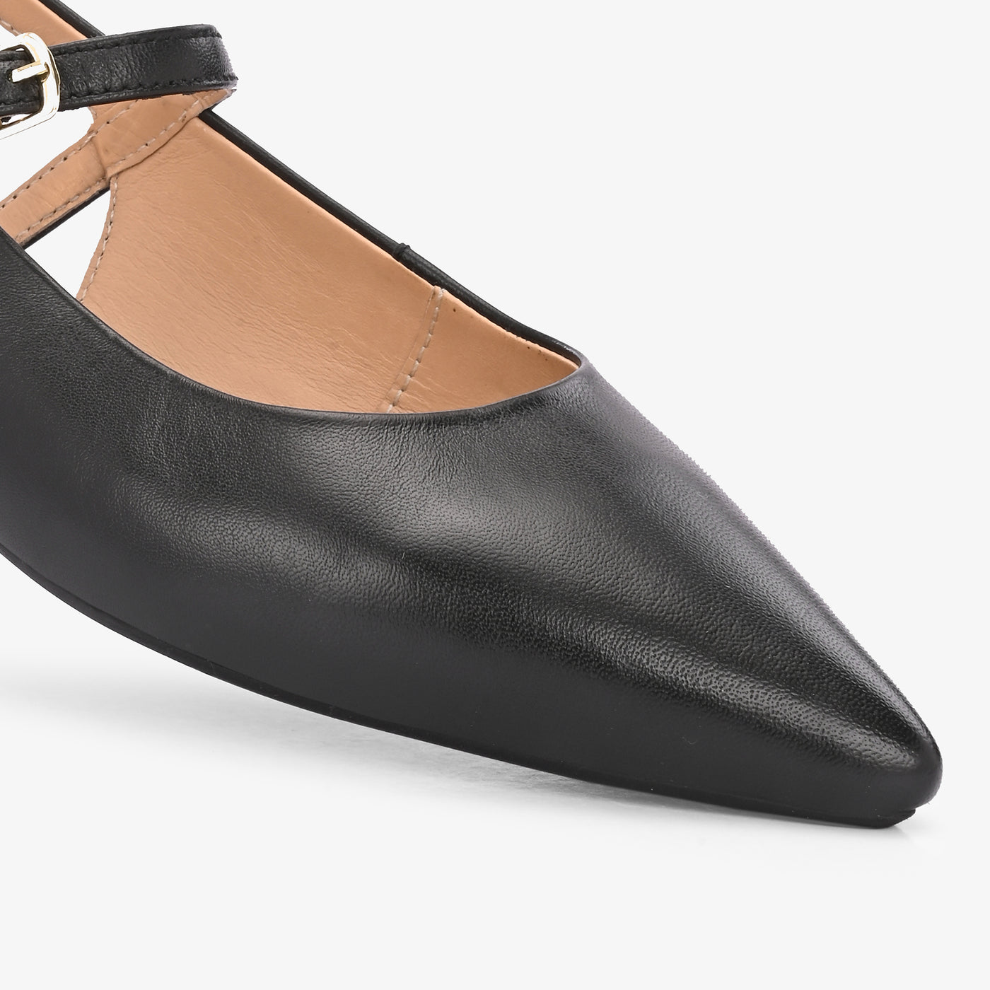 Avira Women Embellished Leather Sling Back Flat heel
