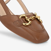 Majestic Leather Block Heels