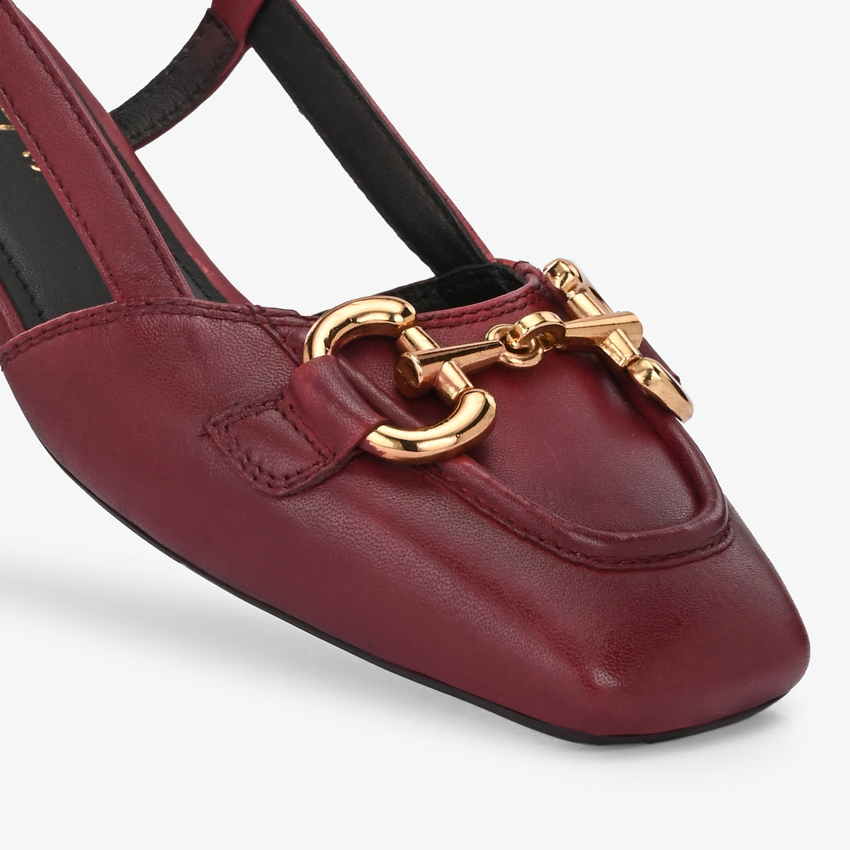 Majestic Leather Block Heels