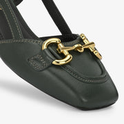 Majestic Leather Block Heels