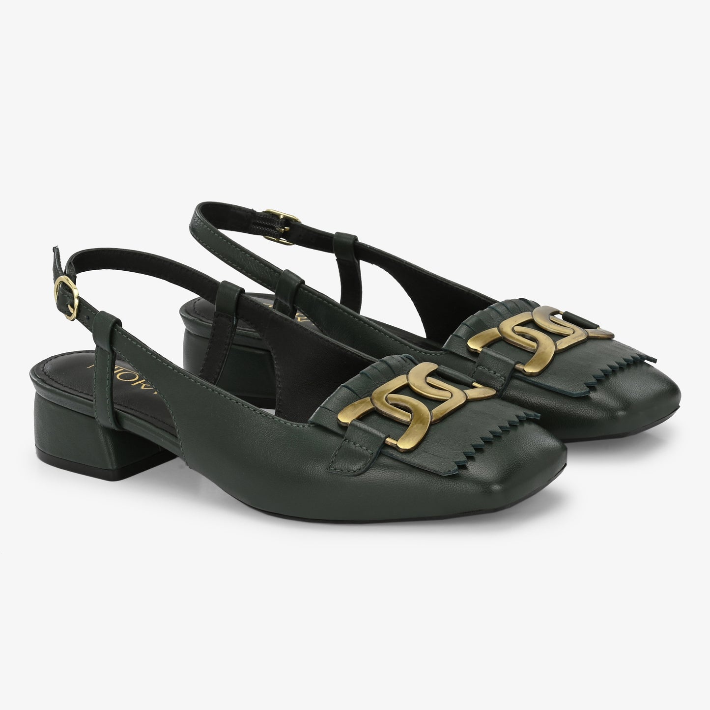 Astra Leather Block Heels