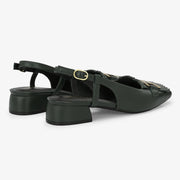 Astra Leather Block Heels