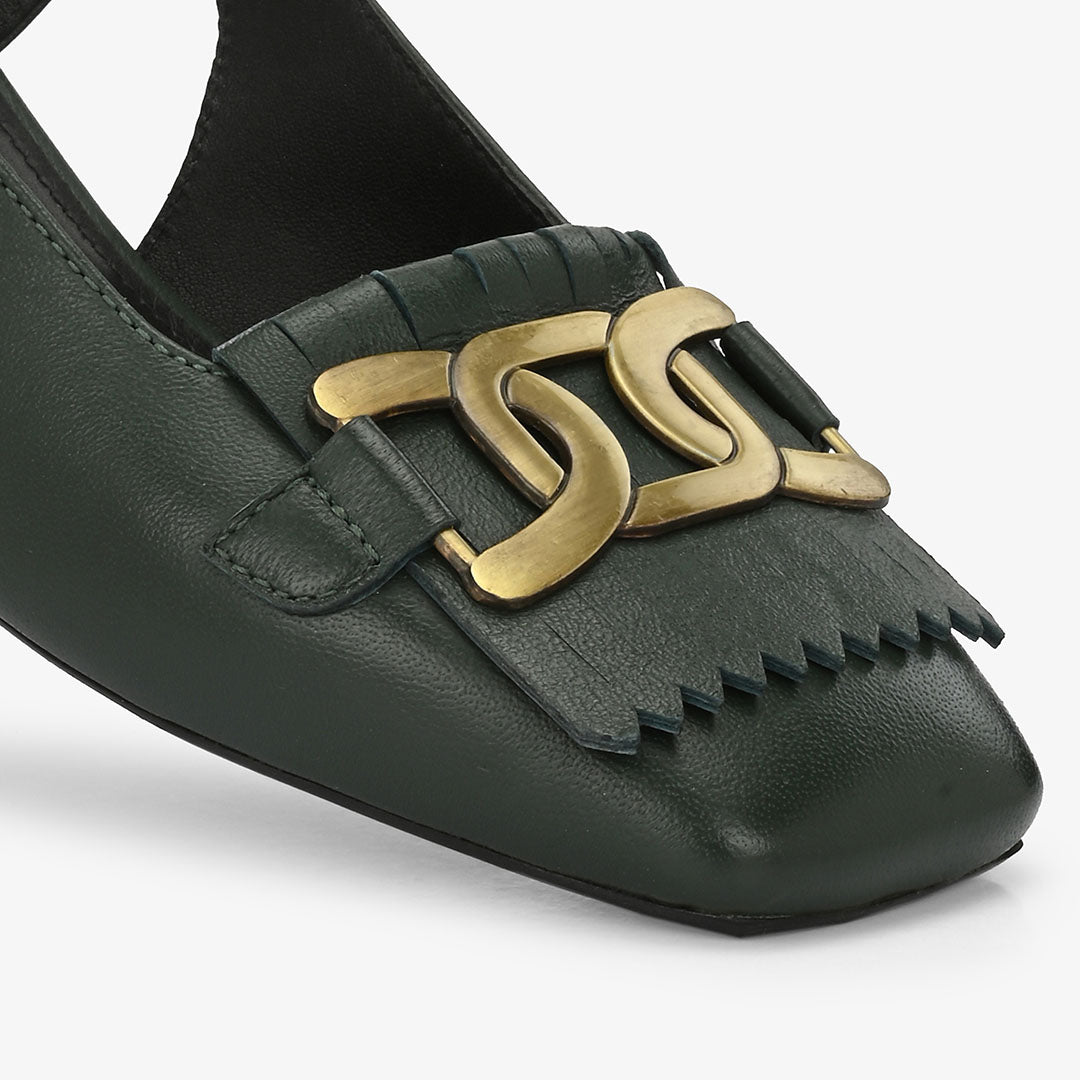 Astra Leather Block Heels