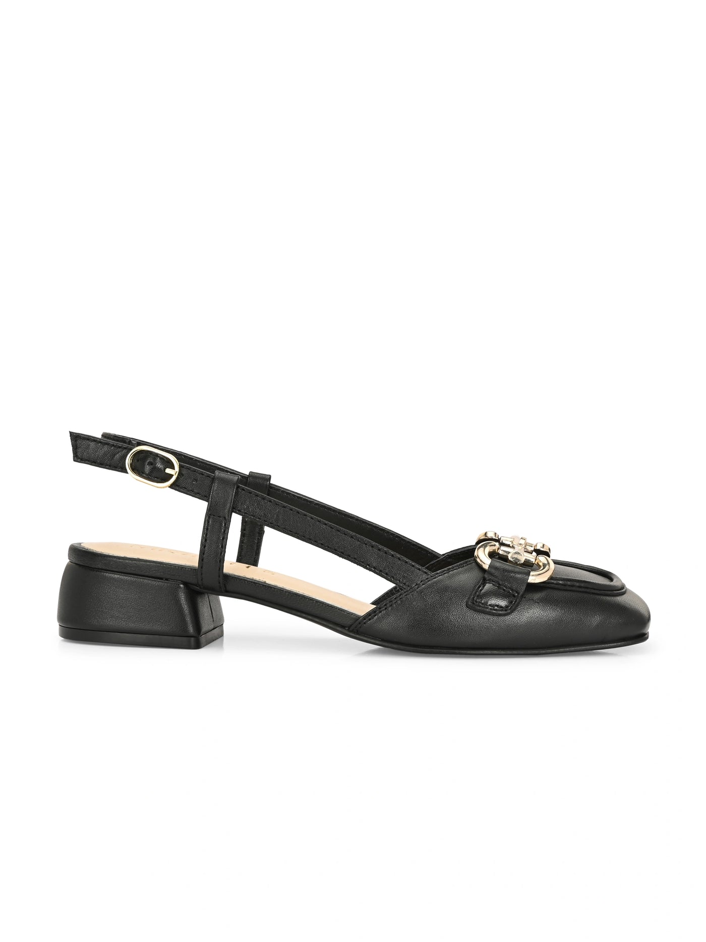 Majestic Leather Block Heels