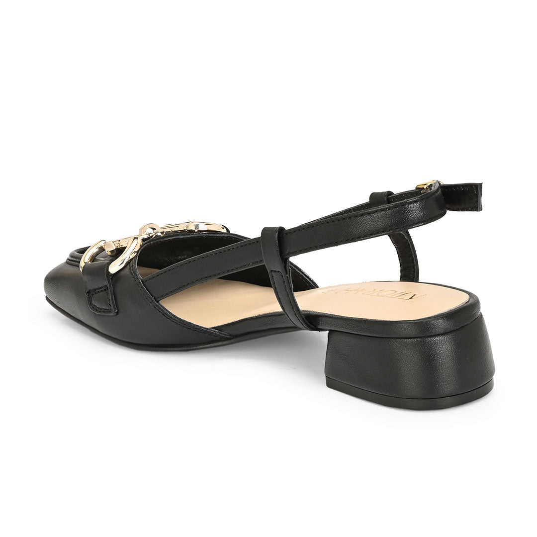Majestic Leather Block Heels