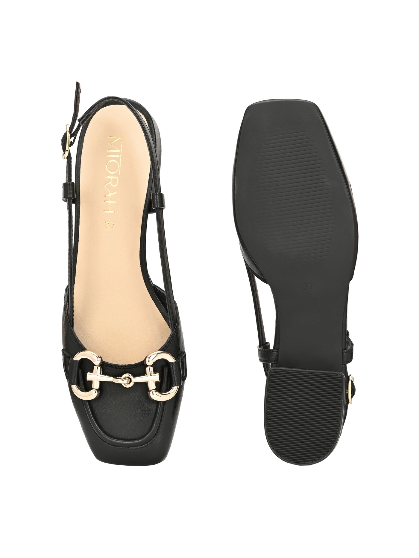 Majestic Leather Block Heels