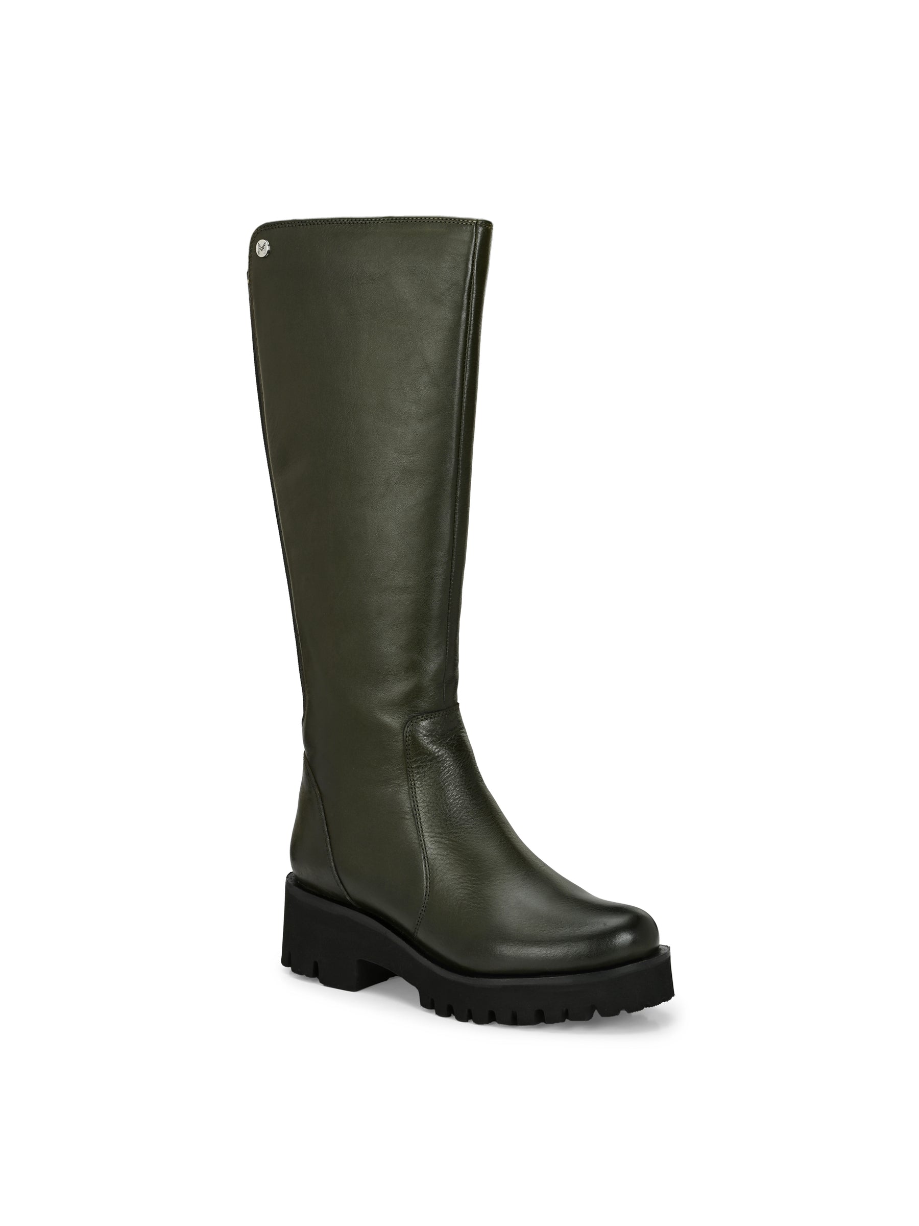 Stella Olive Leather Knee High Boots