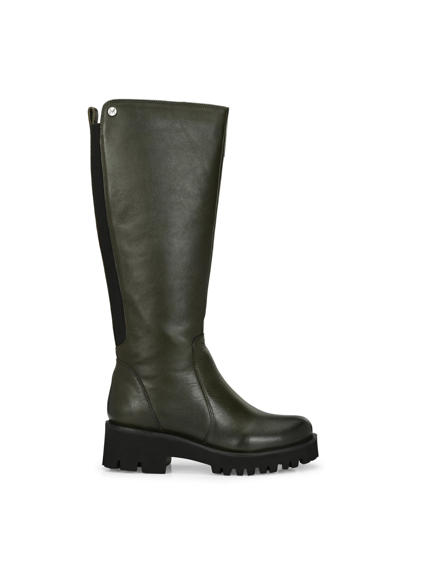 Stella Olive Leather Knee High Boots