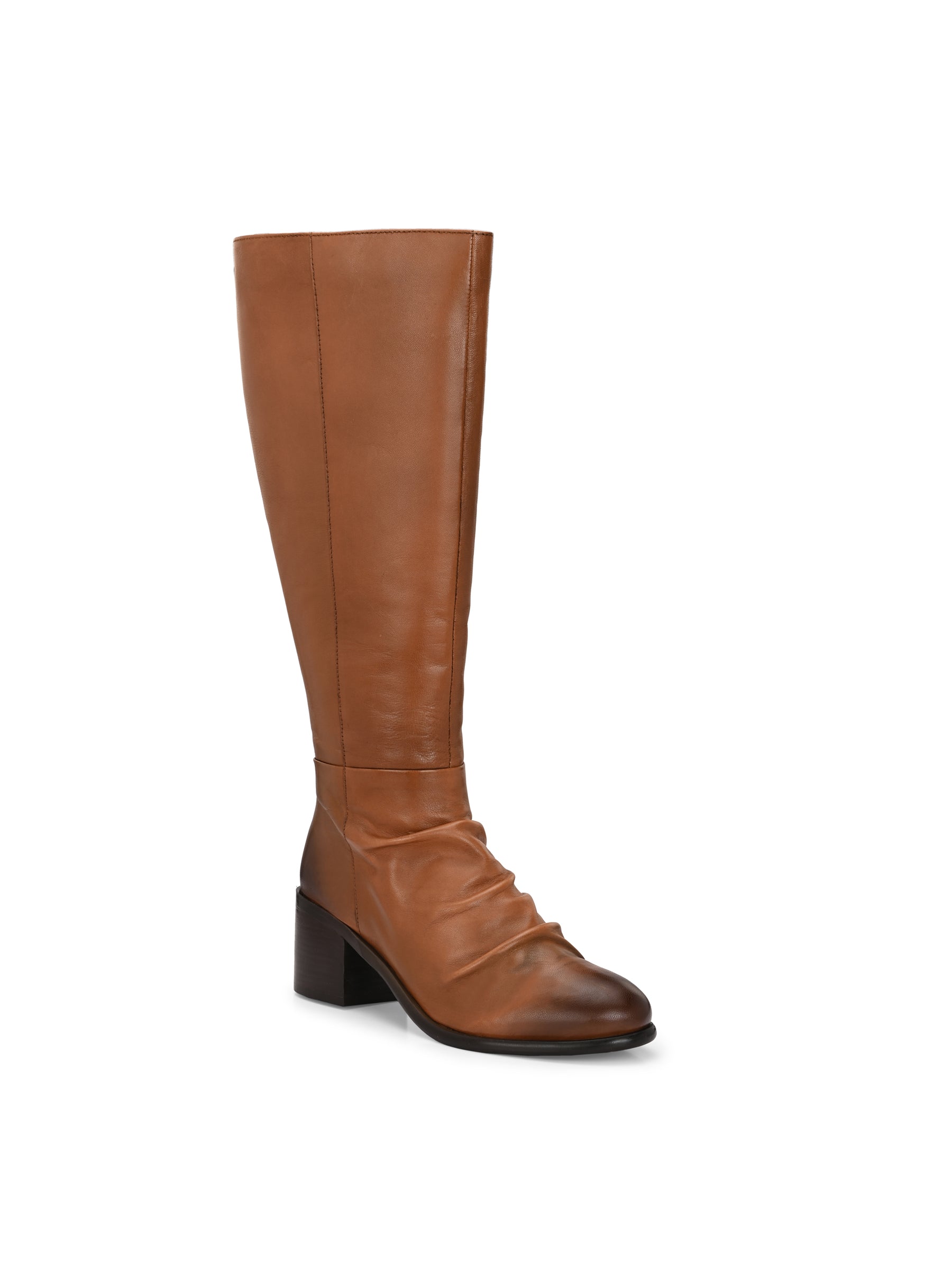 Seirra Tan Leather Knee High Boots
