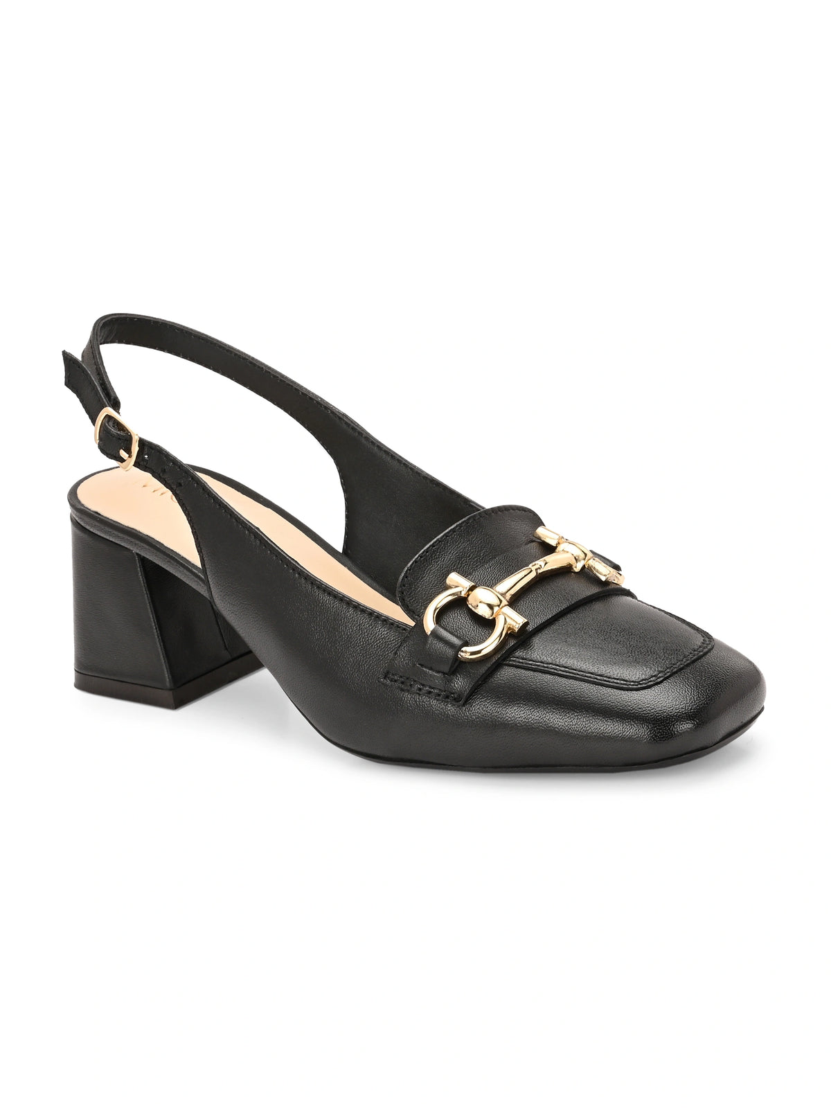 Allure Leather Block Heels