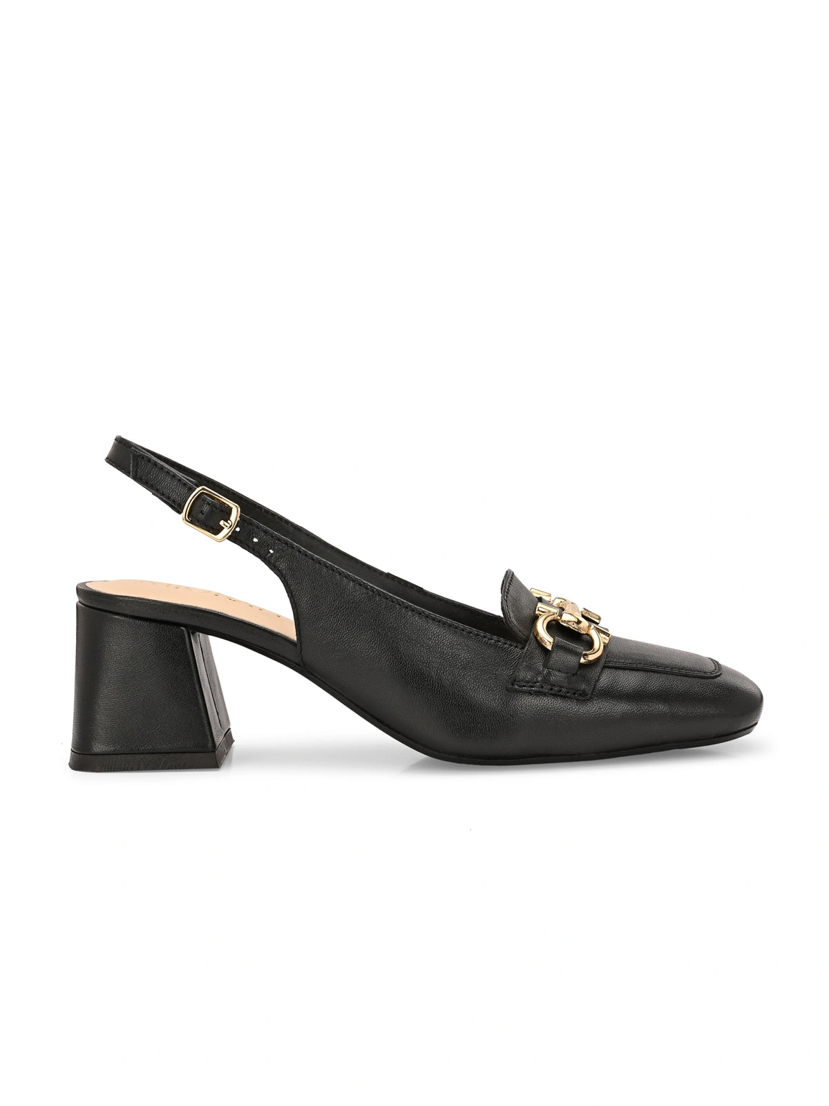 Allure Leather Block Heels