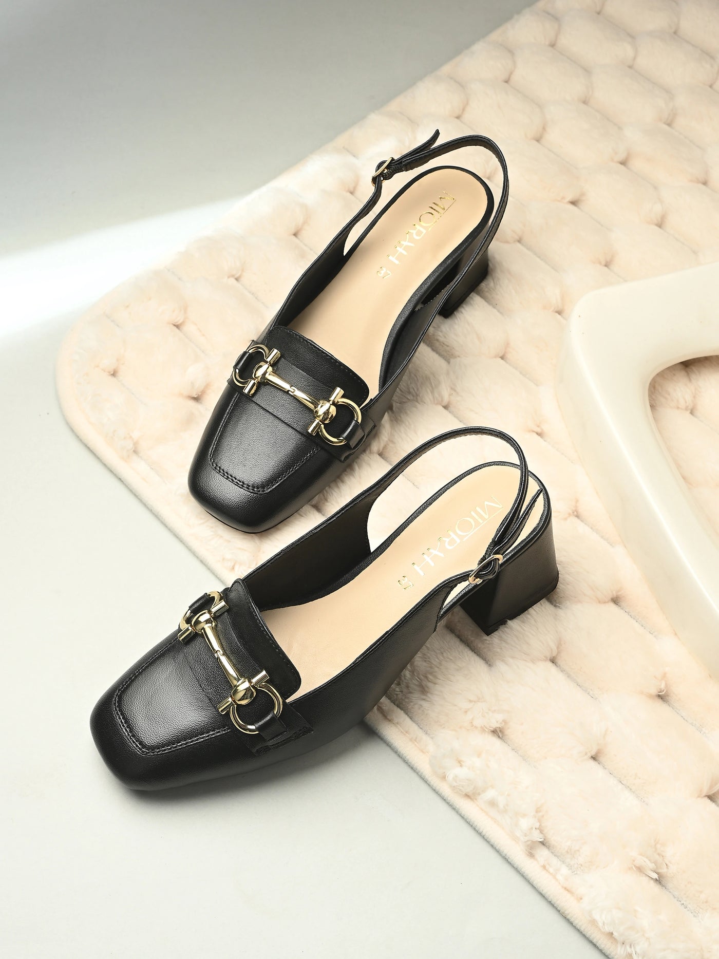 Allure Leather Block Heels