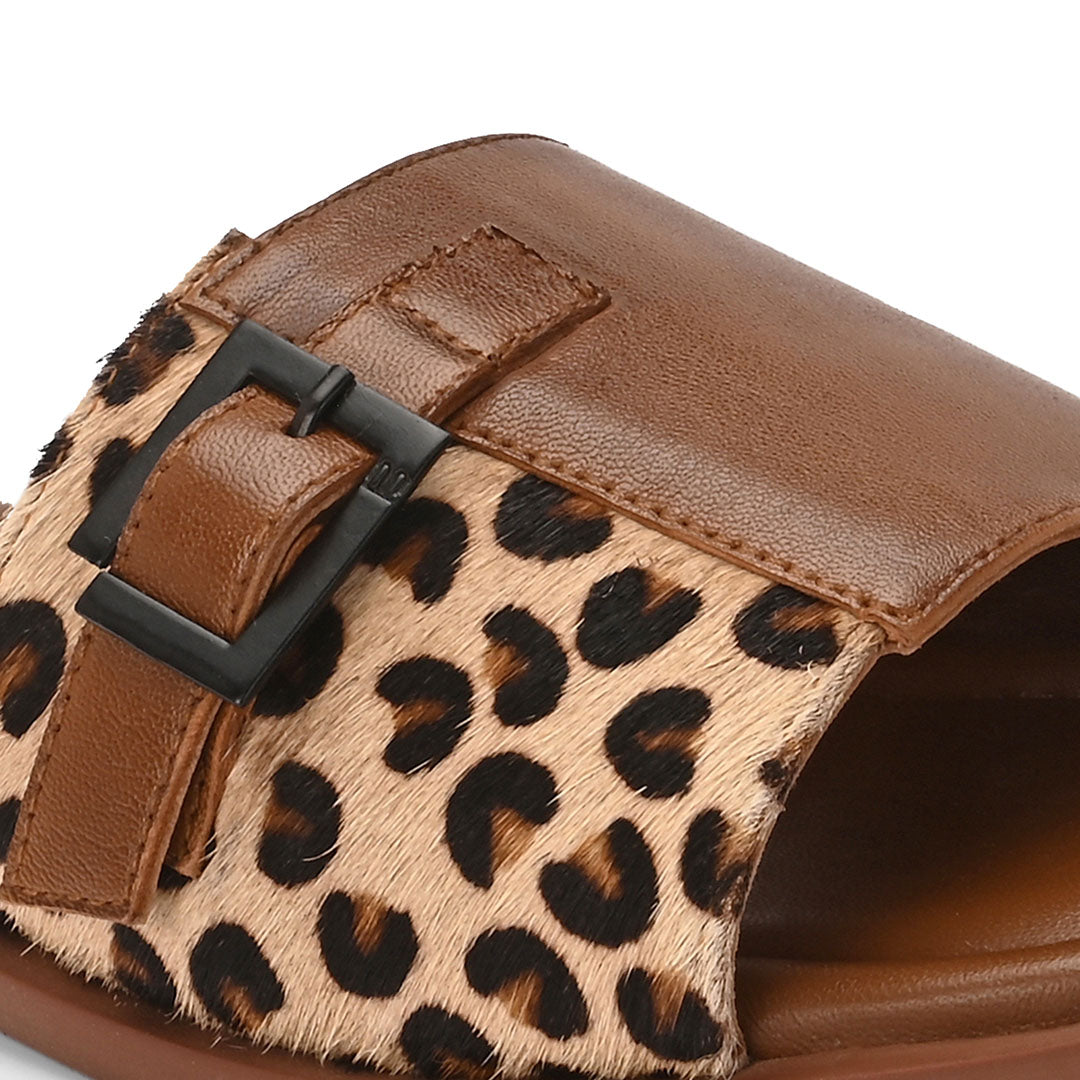 Mia Leather Buckle Flats